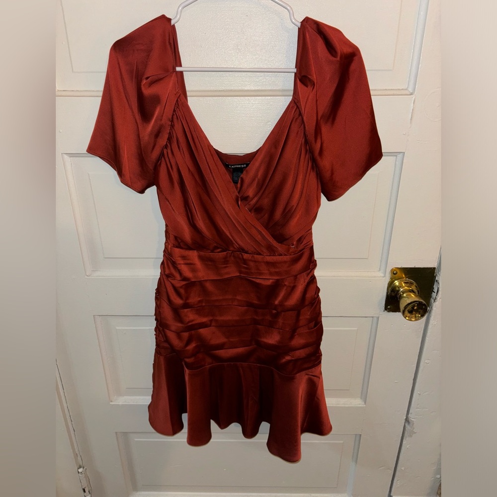 Express Pleated Cocktail Dress